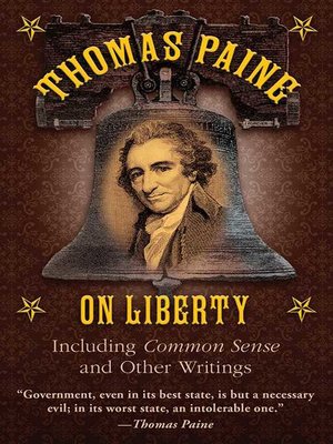 cover image of Thomas Paine on Liberty